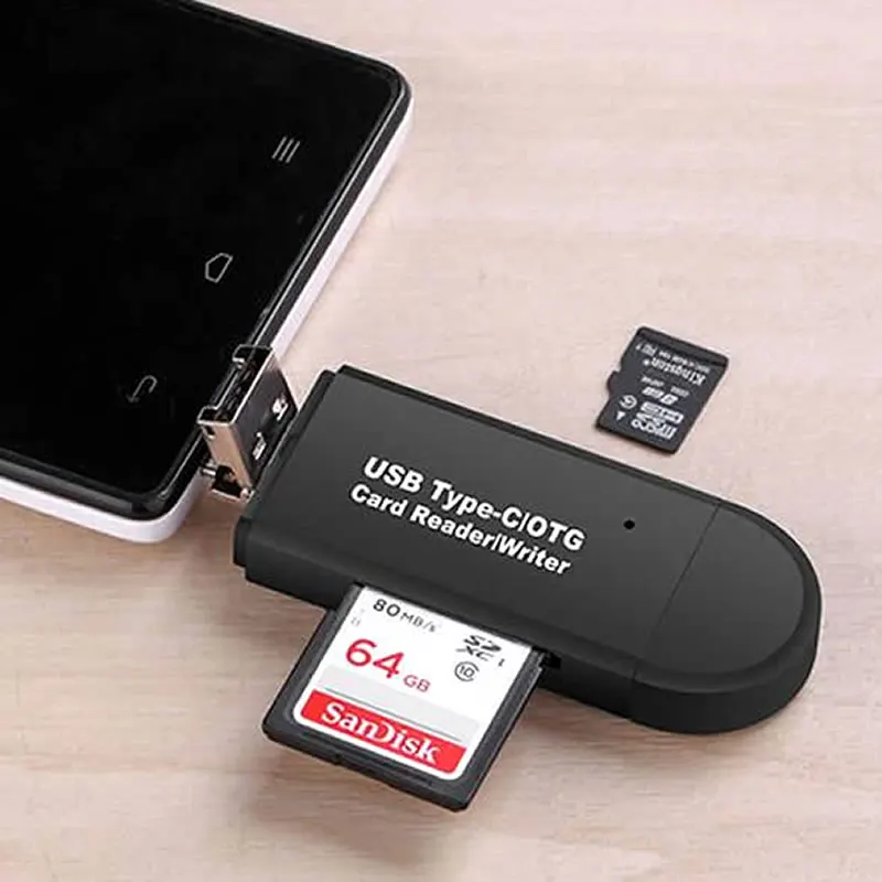 OTG кард ридер Electop Type C Micro USB 3 в 1 высокоскоростной 2 0 универсальный TF/SD для Android