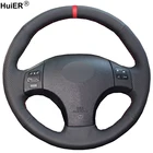 Ручное шитье, дышащий красный маркер HuiER для Lexus IS is250 is300 is350, автомобильный аксессуар на руль