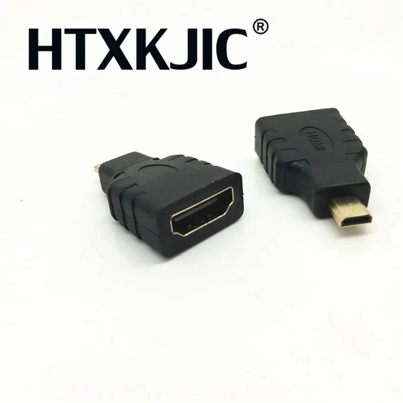 50 шт. позолоченные микро HDMI Тип D к Женский конвертеры M F адаптер конвертер для