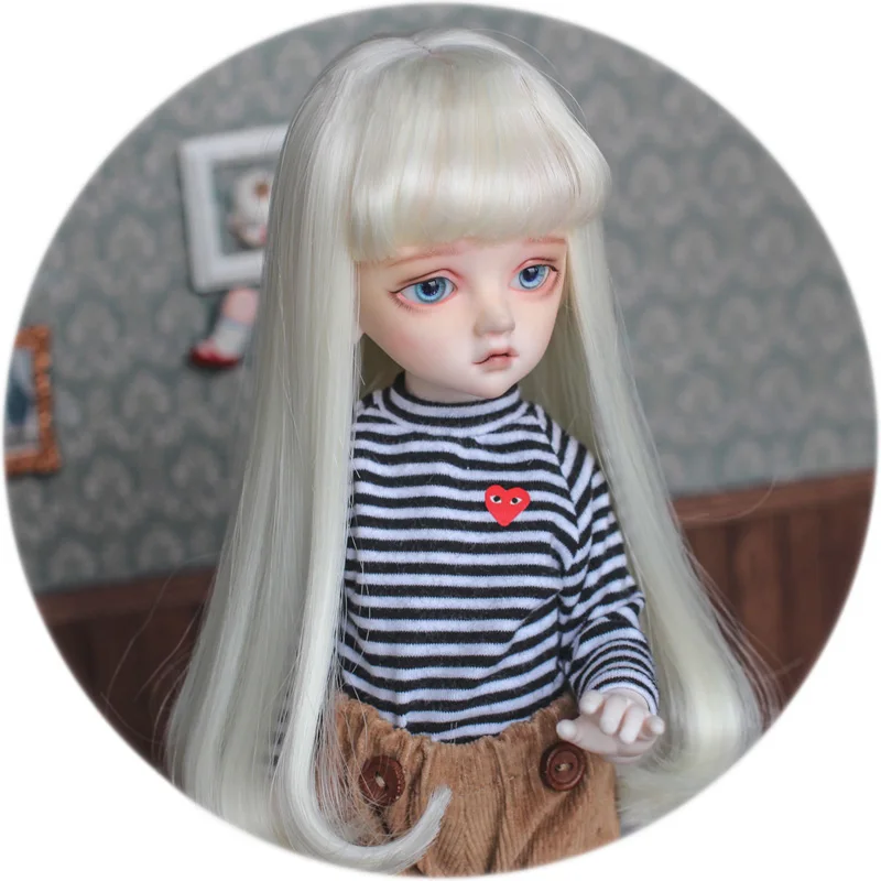 

1/6 6-7" Bjd SD Doll Wig High Temperature Wire Manys Colors LOVELY BJD Hair Super Dollfile For Doll Wig