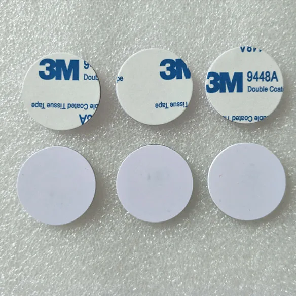 diameter 25mm NFC 213 PVC stickers with 3M glue RFID coin tags 2000pcs/Lot |