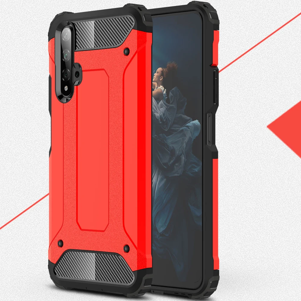 Чехол для телефона huawei honor 20 pro силиконовый + жесткий сверхмощный чехол полностью
