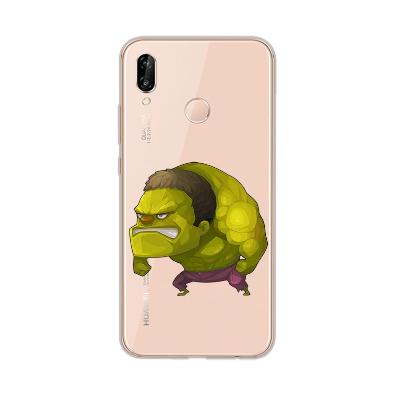 ciciber Phone Cases for Huawei P20 P8 P9 P10 Mate 20 10 9 Lite 2017 X Pro Soft TPU Back Cover P Smart 2019 Marvel |