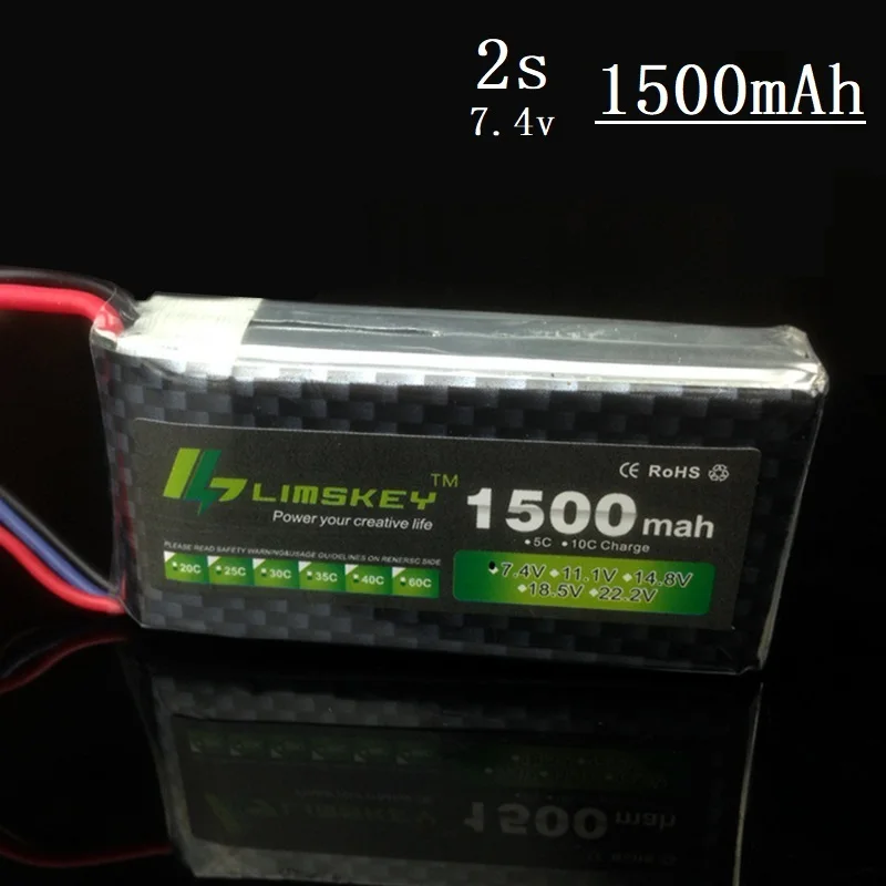 7,4 V 1500mAh Lipo батарея для RC Halicopter самолетов 2s 7,4 v литиевая батарея 1500ma 7,4 v батарея для дрона s 2s батарея 2 шт./набор