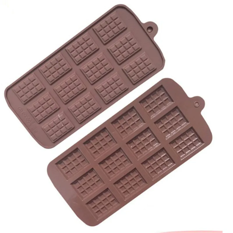 12 Even Chocolate Mold Silicone Fondant Molds DIY Candy Bar Mould Cake Decoration Tools Kitchen Baking Accessories | Дом и сад