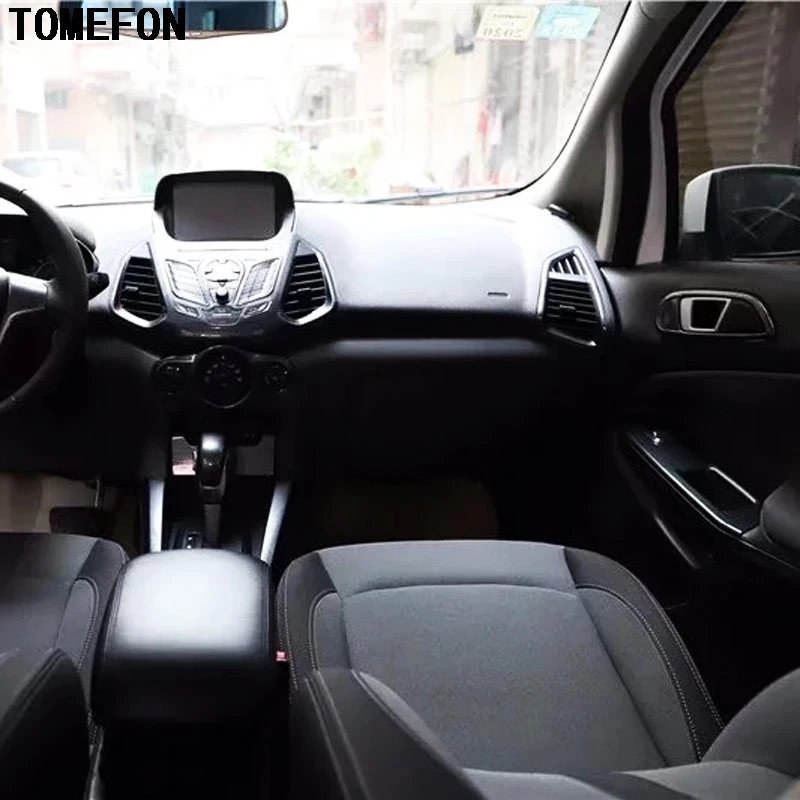 Для Ford Ecosport 2013 2017 ABS углеродное волокно краска рулевое колесо шестеренка