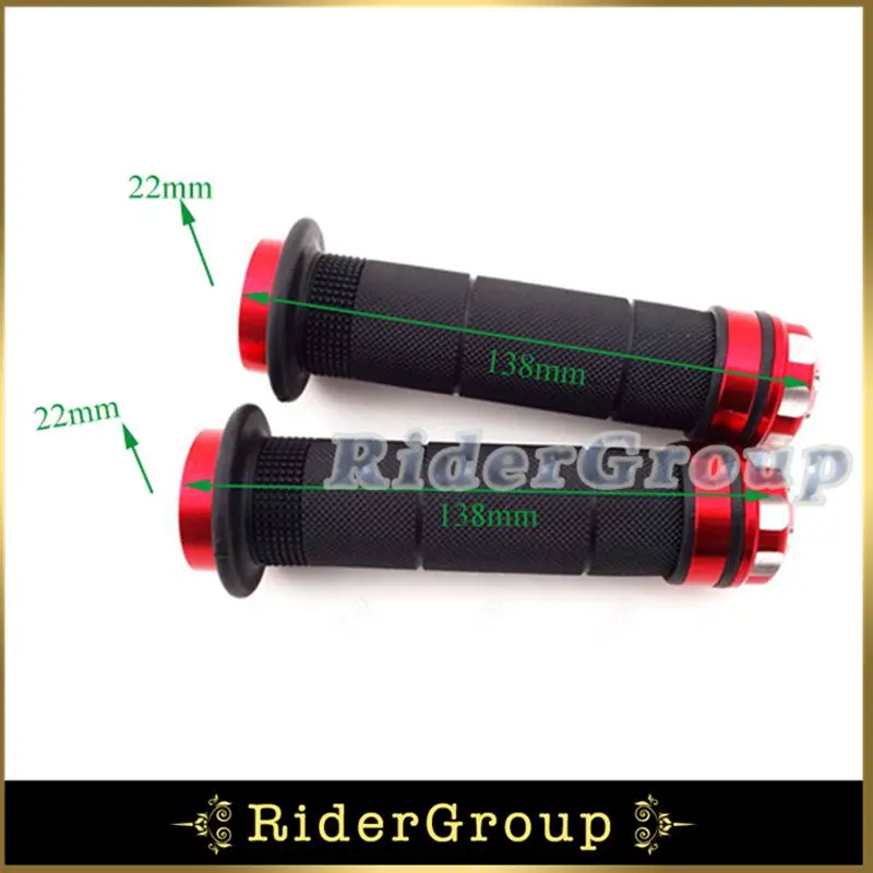 Руль из красного сплава 7/8 дюйма 22 мм для квадроциклов левый и правый ручки