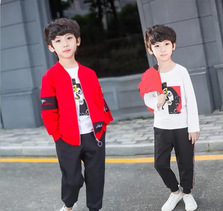 Детская одежда для мальчиков 10 лет бархатные толстовки + футболка штаны