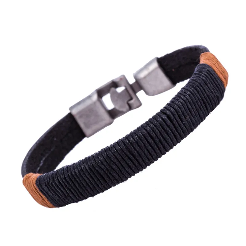 Браслеты и браслеты мужские кожаные Pulseira Masculina ювелирные изделия шарм Bileklik Pulseiras