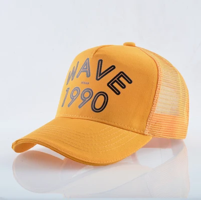 Yellow Твердые бейсболка сетчатые головные кепка уборы для мужчин и женщин Открытый бейсболки дышащий спортивный козырек унисекс Мода дальнобойщик кепки - Цвет: Yellow