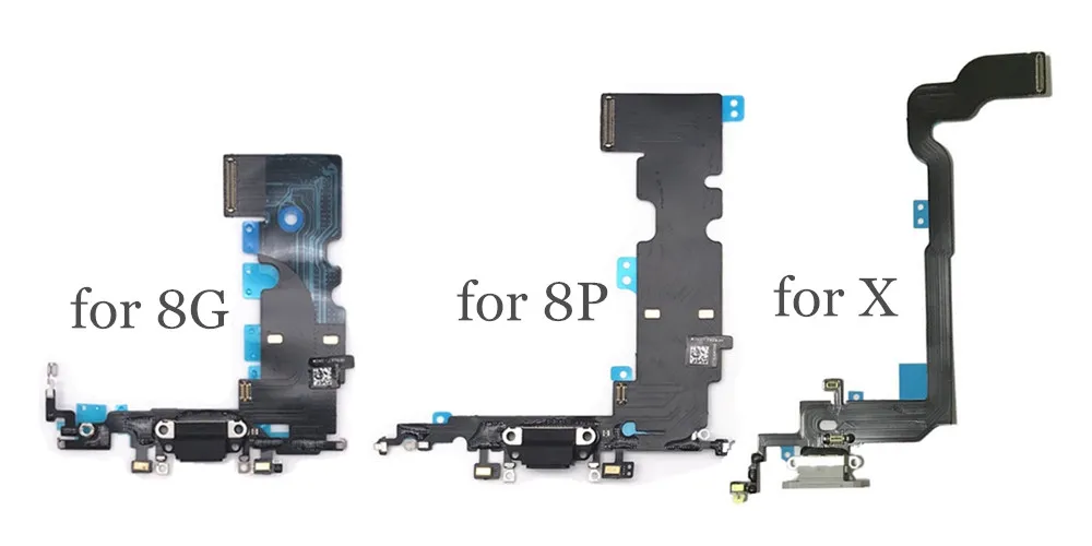 AYJ 10 шт. зарядный порт гибкий кабель для iPhone 5 5S SE 6 6S 7 8 Plus X Xr Xs Max USB зарядное устройство док-станция разъем для наушников аудио разъем