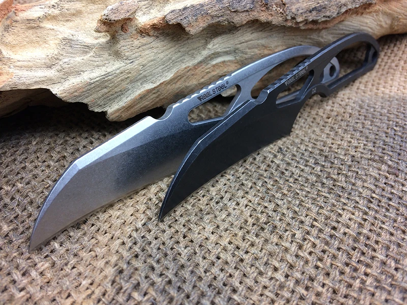 Спасательные средства ухода за кожей Шеи Ножи D2 лезвием полный Тан ручка