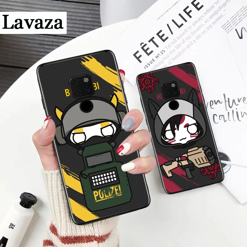 Радуга шесть осада узор силиконовый чехол для телефона задняя крышка Huawei Mate 10 Pro 20