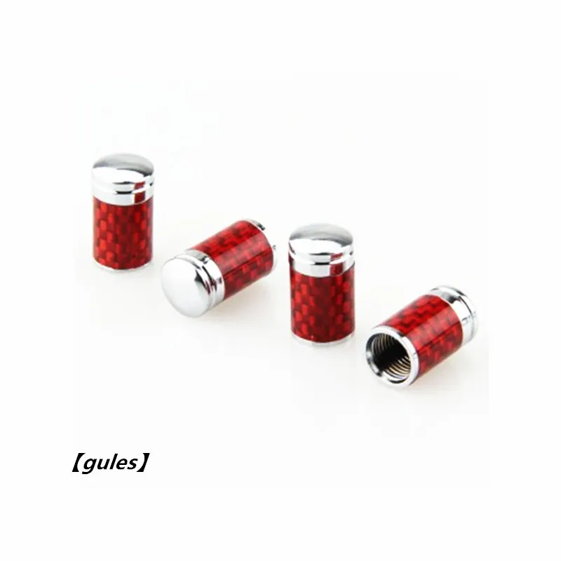 4 шт. углеродного волокна колесо шин Колпачки клапанов кисти для Зарядное