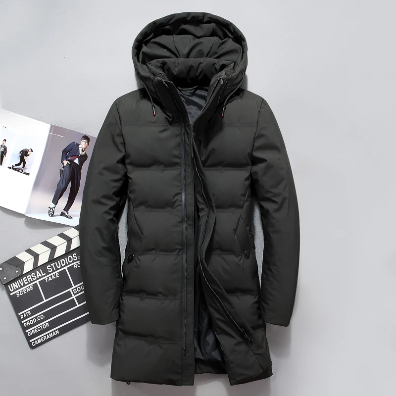 2018 зимние пуховики мужские высококачественные классические черные и зеленые