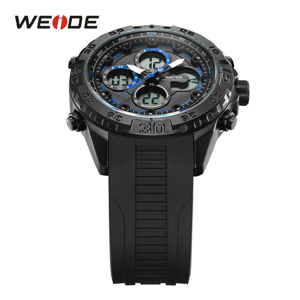 WEIDE роскошные стильные мужские Кварцевые спортивные наручные часы повседневные