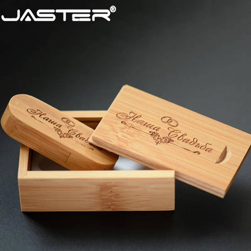 Usb флеш накопитель JASTER деревянный с логотипом под заказ в коробке 4 ГБ 8 16 32 64 ГБ|USB