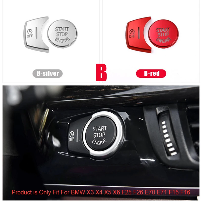 Кнопка запуска двигателя для Bmw 1/2/3/4/5 Series X3 X4 X5 X6 F10 F20 F21 F30 F34 F07 F52 F25 F26 F15 F16 E70 E71 G30 G38 |