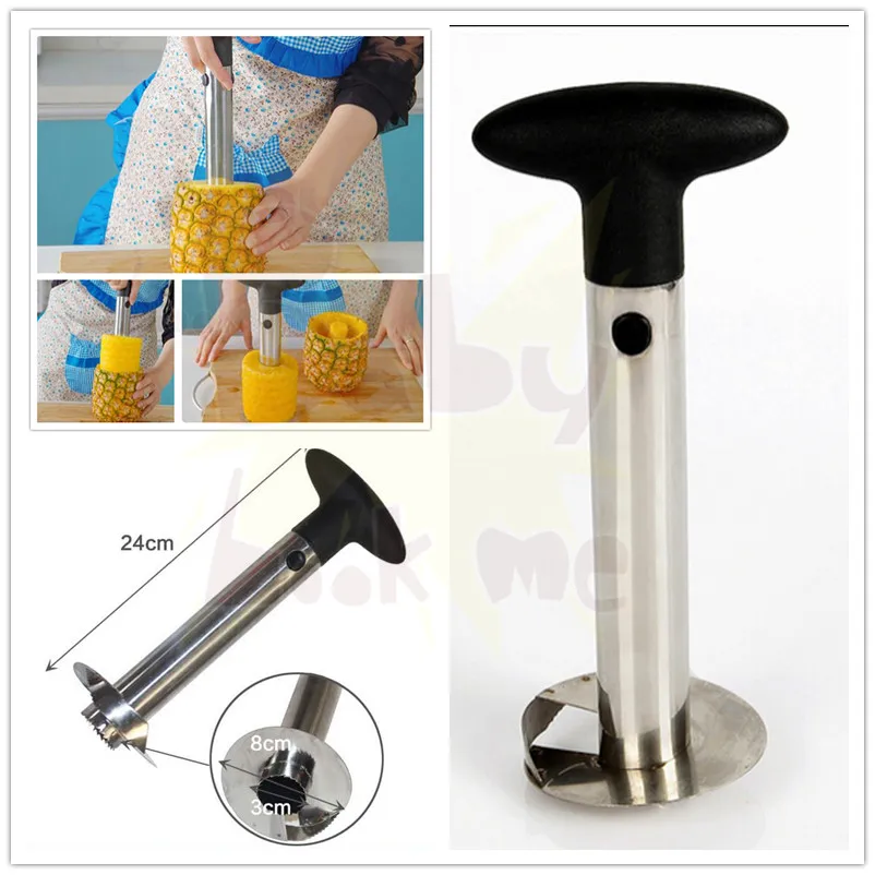 Пластиковая нержавеющая сталь легкий инструмент фрукты ананас корер слайсер