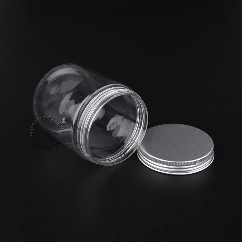 10 шт./лот 250 грамм/250 мл Clear Пластик Крем Jar 8 унц. пустой ПЭТ макияж контейнеры