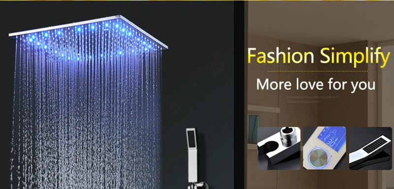 Наборы для душа Интеллектуальный ЖК-цифровой 2" SPA Mist LED Touch Mixer Набор для душа