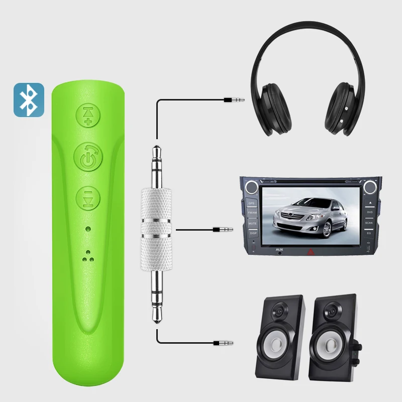 2019 Новый универсальный Bluetooth аудио приемник AUX автомобильный динамик гарнитура