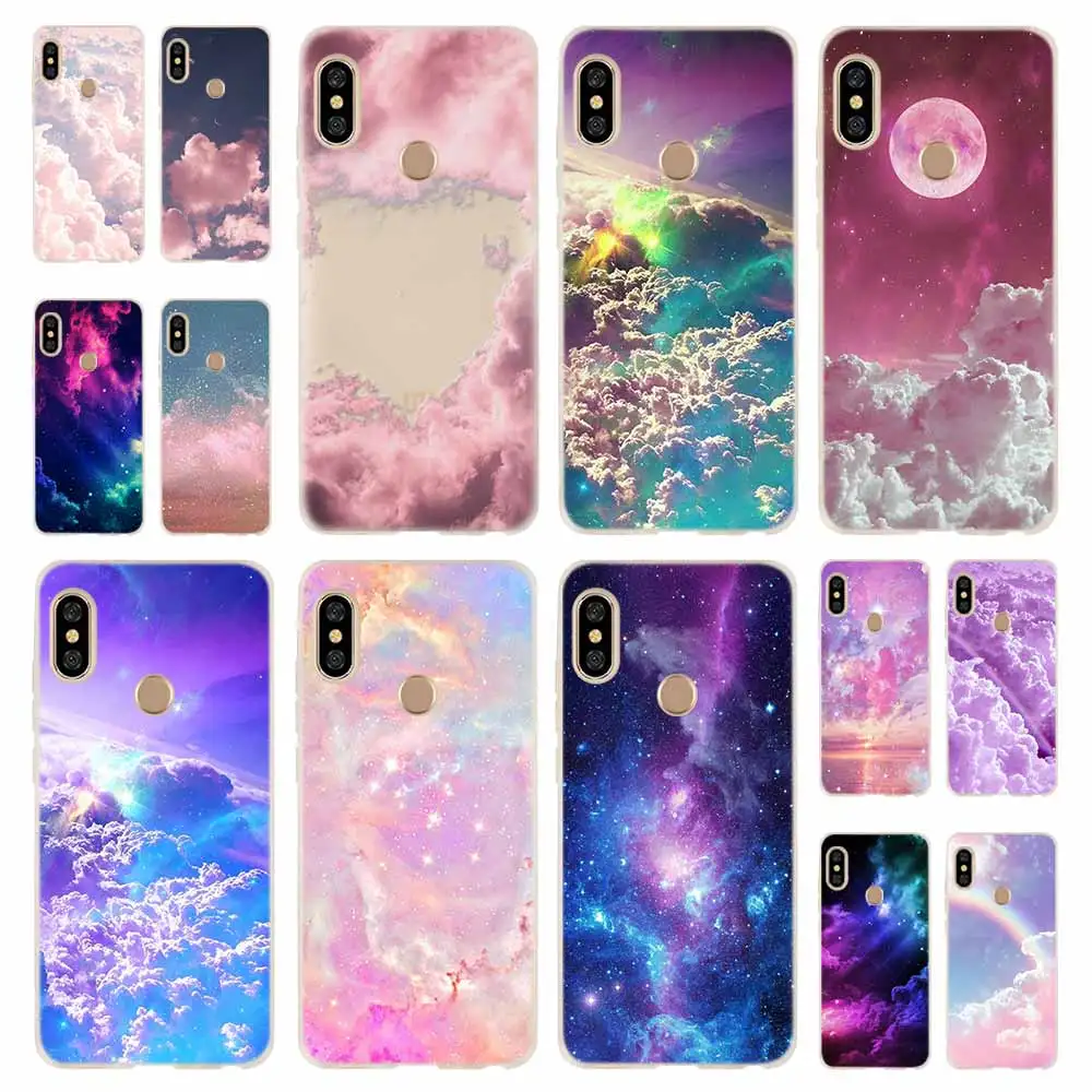 Милый модный мягкий чехол из ТПУ kawaii sky space для Xiaomi Redmi 9a 8a 7a 6a 5a Note 9 8 7 6 5 Pro 8t y3 |
