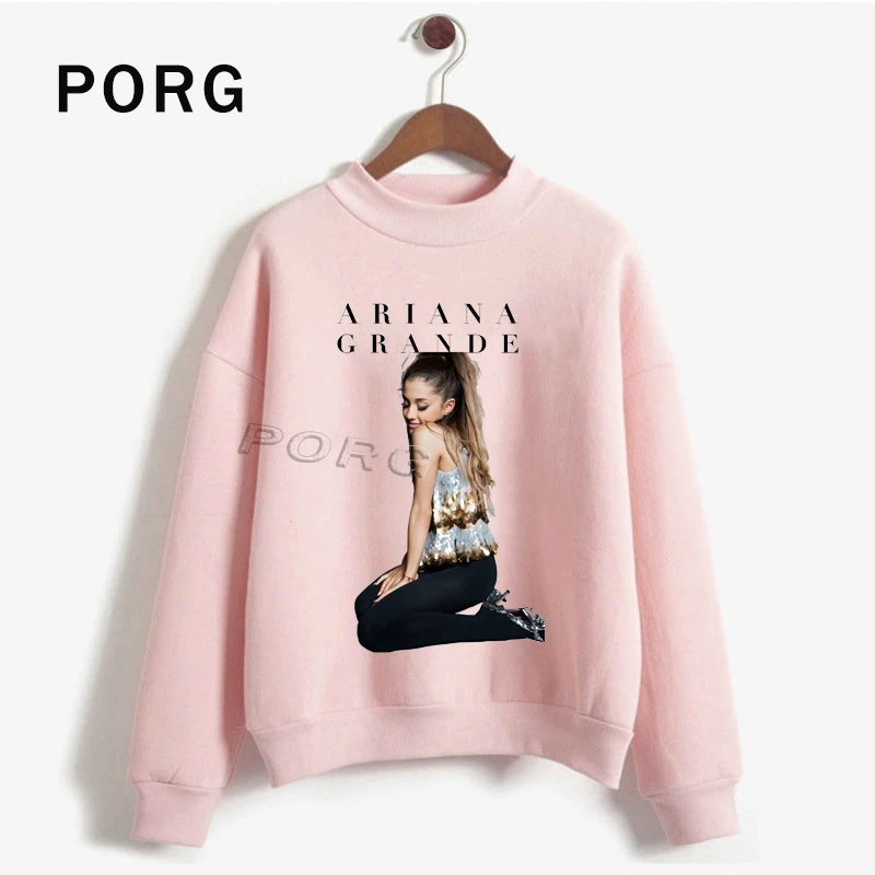 

Женский свитер с круглым вырезом Ariana Grande, готический пуловер с длинными рукавами в стиле Харадзюку, осень 2019