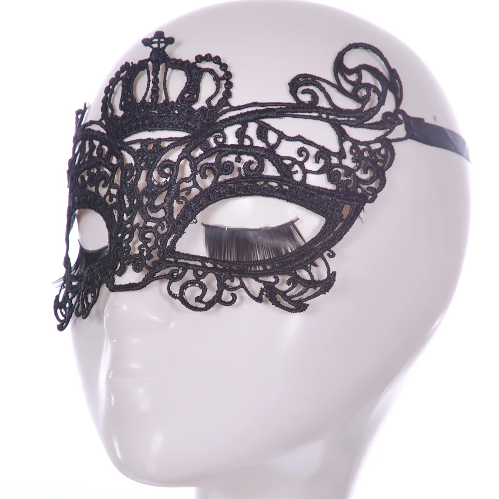 10Style1PC Sexy Black Cutout Lace Mask Cool Flower Eye for Masquerade Party Fancy Dress Costume Halloween | Дом и сад