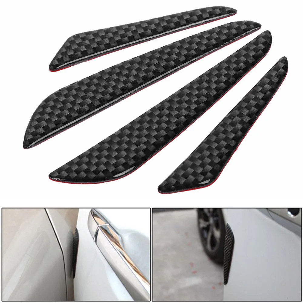 Carbon Fiber Car Door Edge Guard Strip Scratch Protector Anti-collision Trim Anti-rub Guards Molding Protection
