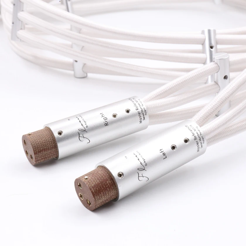 Серебристый посеребренный аудио кабель потока Hi Fi OCC XLR соединение баланс