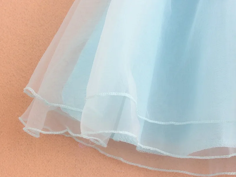 Новинка 2016 года платье принцессы с цветочным узором для девочек ярко розовые