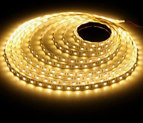 

10m/lot 300LED 5050 SMD 12V non-waterproof LED Flexible Strip Light,60LED/M,Warm White High Brightness strip