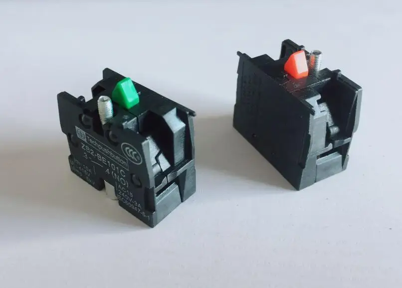 10 шт. кнопочный переключатель Контактный блок ZB2-BE101C NO / ZB2-BE102C NC 10A 600V |