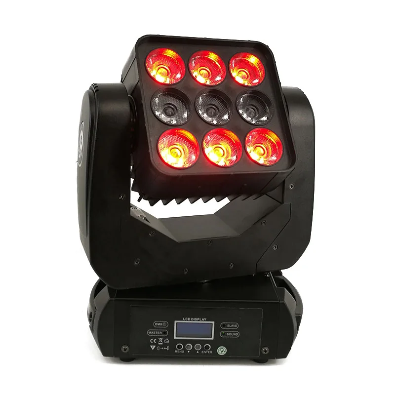 DJ оборудование 9x12 Вт светодиодный матричный DMX512 луч движущаяся головка для свадебного украшения Рождественский для дома светодиодный светильник диско-сценический