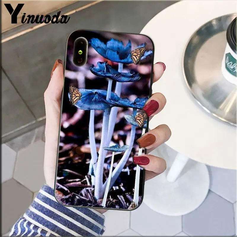 Yinuoda Симпатичные завод гриб корпус под плетенную сумку чехол для телефона Apple iPhone