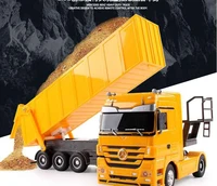 rc dump truck tip lorry remote control tipper toy electric big van container truck trailer wireless truck model toy car tipper
