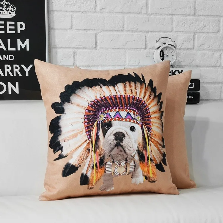 Креативный плюшевый чехол для подушки с изображением собаки из мультфильма