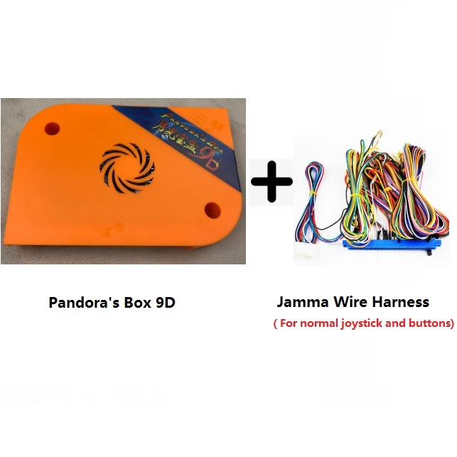 Box 9D with Wire Pandora Box 9D 2500 В 1 аркадная версия доска для игры JAMMA HDMI VGA для игры, в которых используются монеты машины mmoral kombat pac man - Цвет: Box 9D with Wire