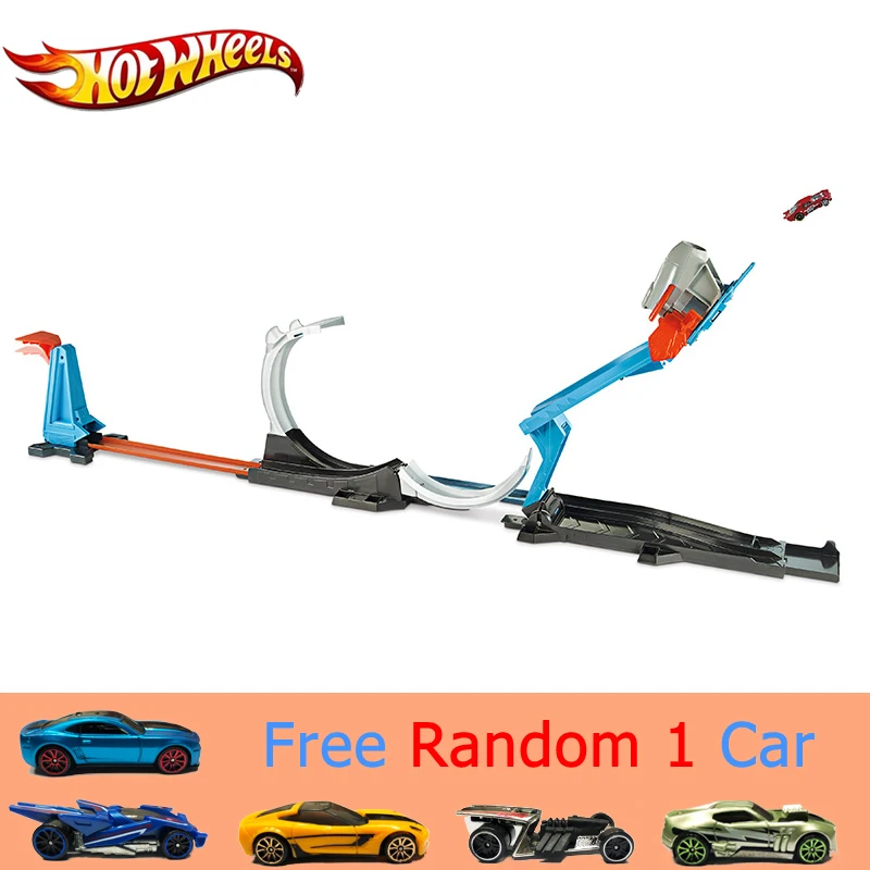 

Original Hotwheels Track Toy Car Rocket Launcher Ring Track Funny Interactive Toy Carro de brinquedo For Children's Gift