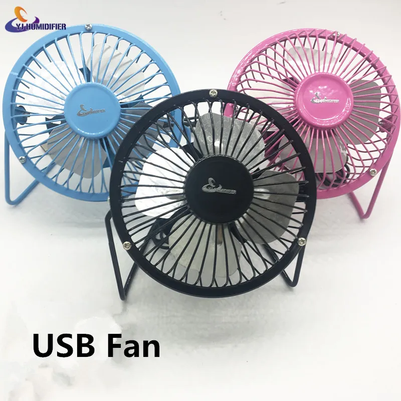 Yjhumidifier USB портативный вентилятор dc 5 В небольшой стол 4 лезвия кулер охлаждающий