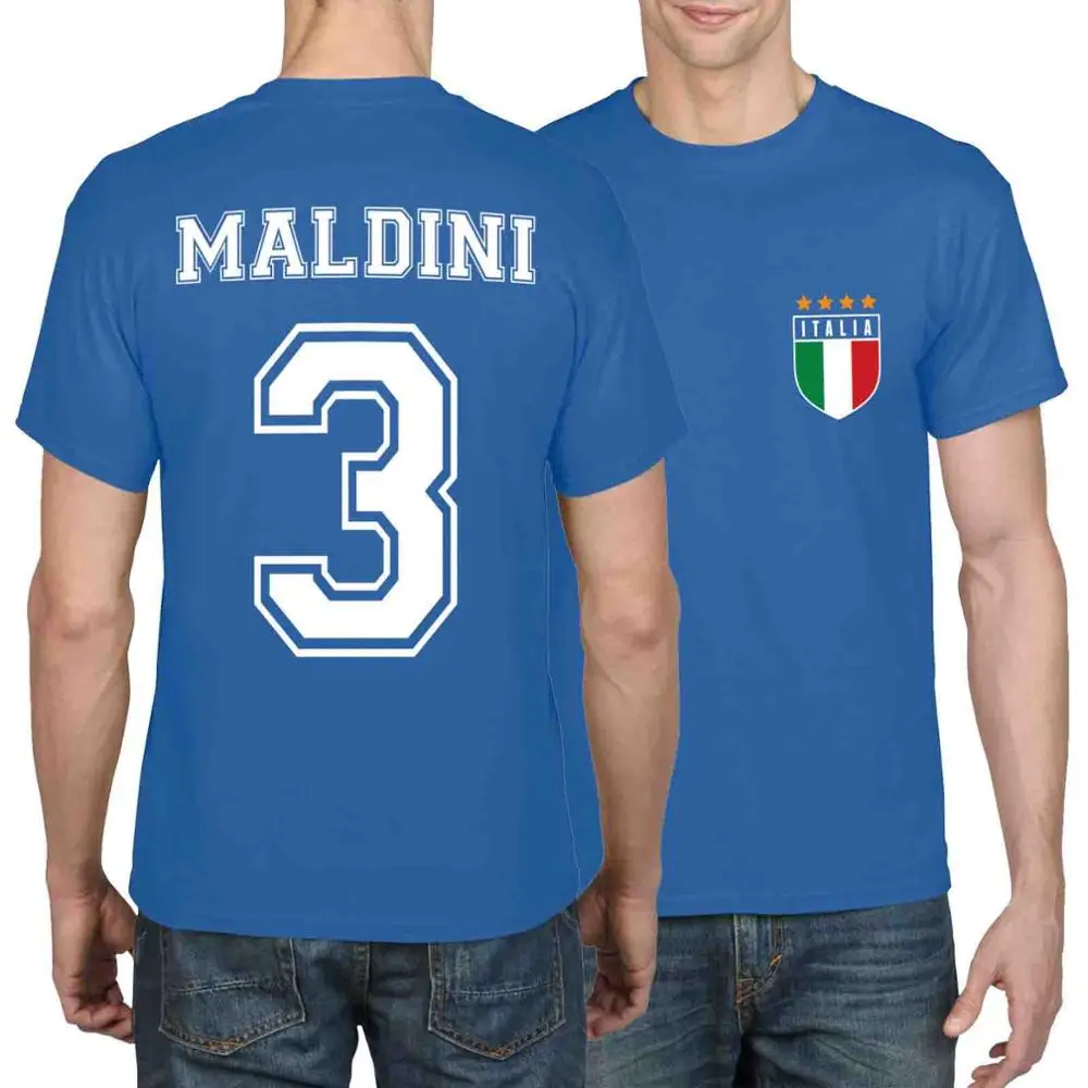 Футболка в стиле ретро, Италия, футболист, Italia Legends, топ, новинка, высокое качество, хлопковая футболка с короткими рукавами, забавная хлопковая футболка - Цвет: blue 2