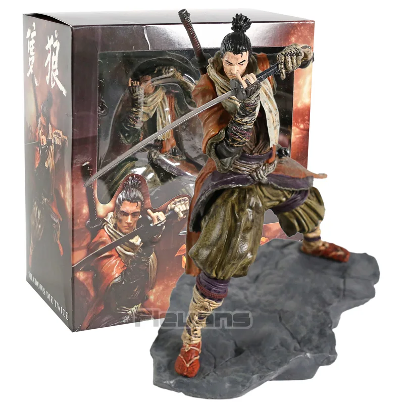 

Sekiro тени для век под давлением дважды Статуэтка из ПВХ фигурка Коллекционная модель игрушки