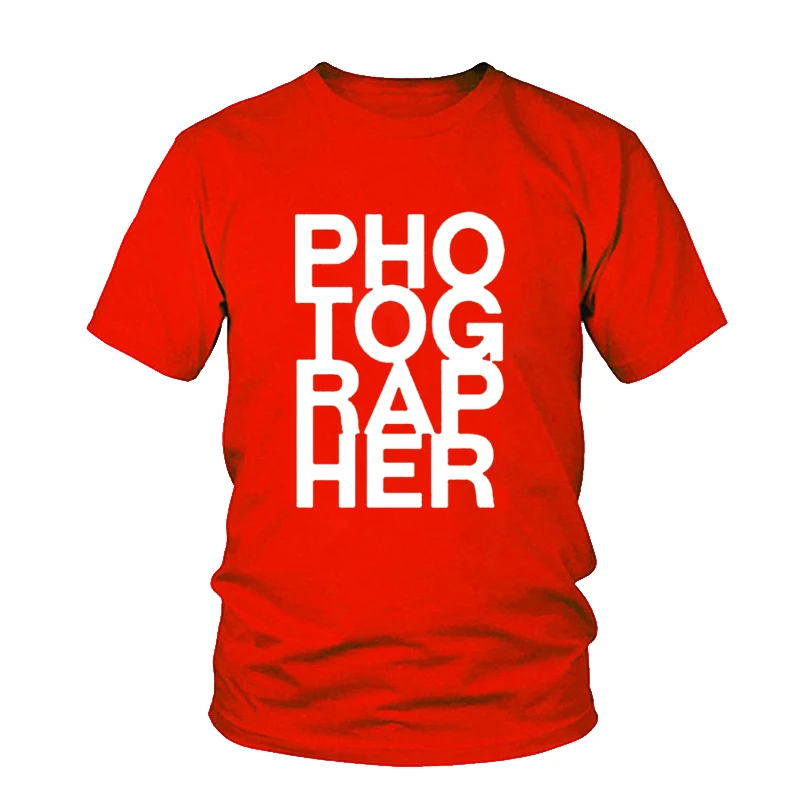 Футболка женская с круглым вырезом модная рубашка фото и цифровой камерой