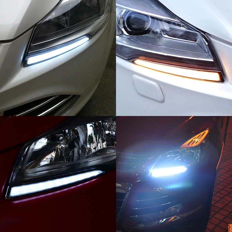 Дневные ходовые огни для Ford Kuga ESCAPE 2013 2015 2014 дневные Светодиодные Автомобильные с