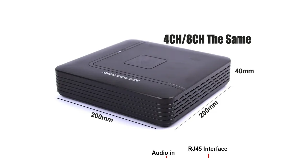 Мини DVR 4/8CH DVR Регистраторы Full HD P2P Облако DVR Регистраторы HD1920* 1080 Видео Запись системы 4CH AHD HVR