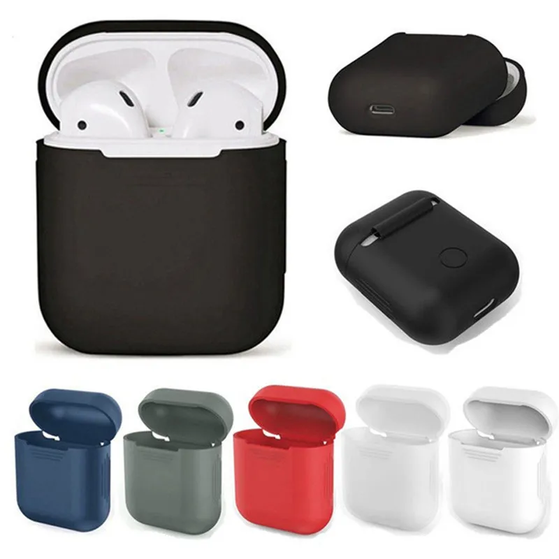 Портативный Силиконовый футляр для хранения наушников Airpods анти-потерянный