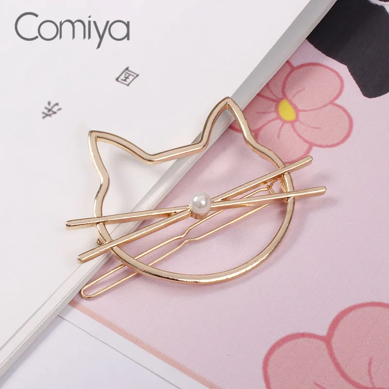 Comiya заколки Золото Цвет цинковый сплав ювелирные изделия Cat женские аксессуары