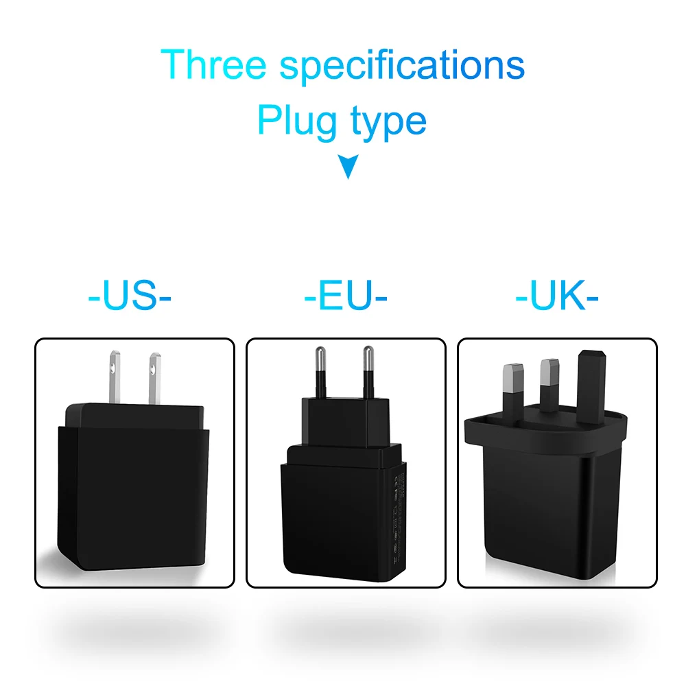 Штепсельная Вилка Ascromy 12 Вт с двумя usb-портами европейская вилка стандарта ЕС США