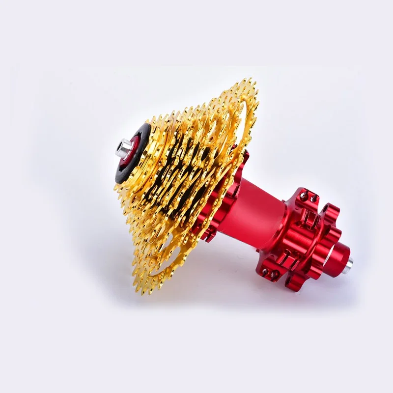 MUQZI MTB велосипед 9 скоростная Кассетная карта Freewheel 11-32T S Золотой маховик полые